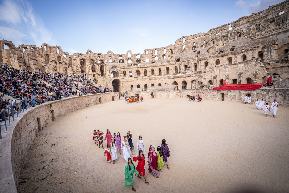 Thousands Visit El Jem Amphitheater for Annual Family-Friendly Festival Filled To Celebrate Tunisia’s Roman History